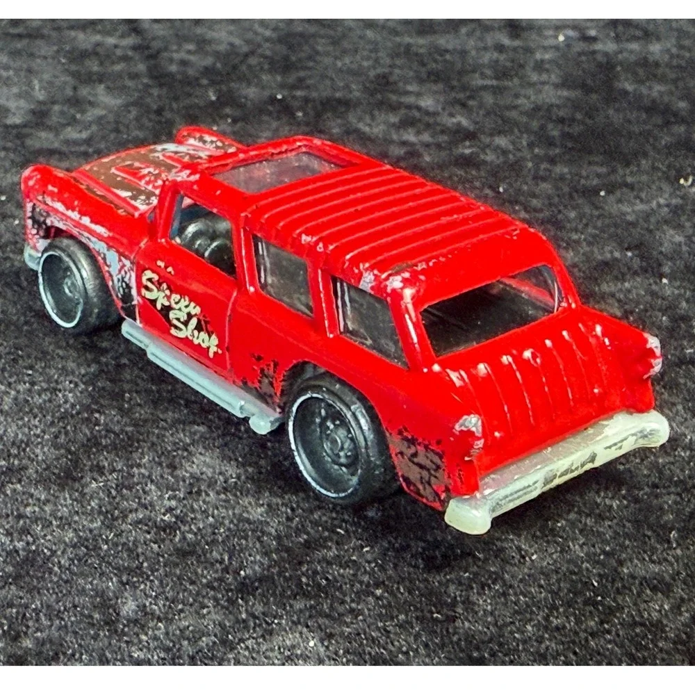 Hot Wheels-Chevy Nomad, 57 Chevy Bel Air Red Flame & Pinstripe, Diecast Lot of 3